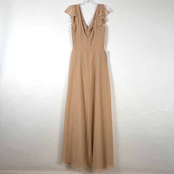 NWT-AZAZIE Omari Bridesmaid Dress, SAND (102#) Color, Size 4A (US) - Picture 2 of 12